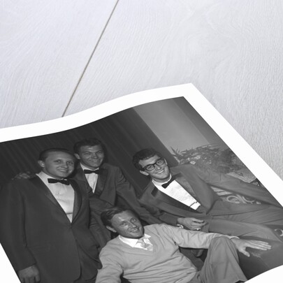 Buddy Holly with The Crickets and Gary Miller by Harry Hammond