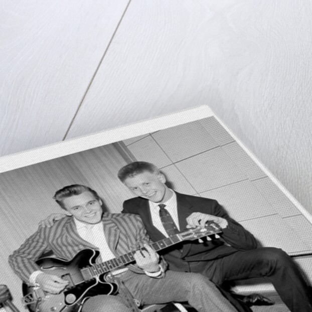 Billy Fury with Joe Brown by Harry Hammond