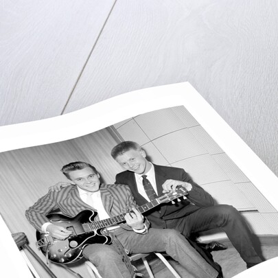 Billy Fury with Joe Brown by Harry Hammond