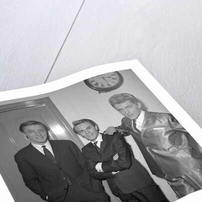 Mike Sarne, Adam Faith and Shane Fenton, aka Alvin Stardust by Harry Hammond