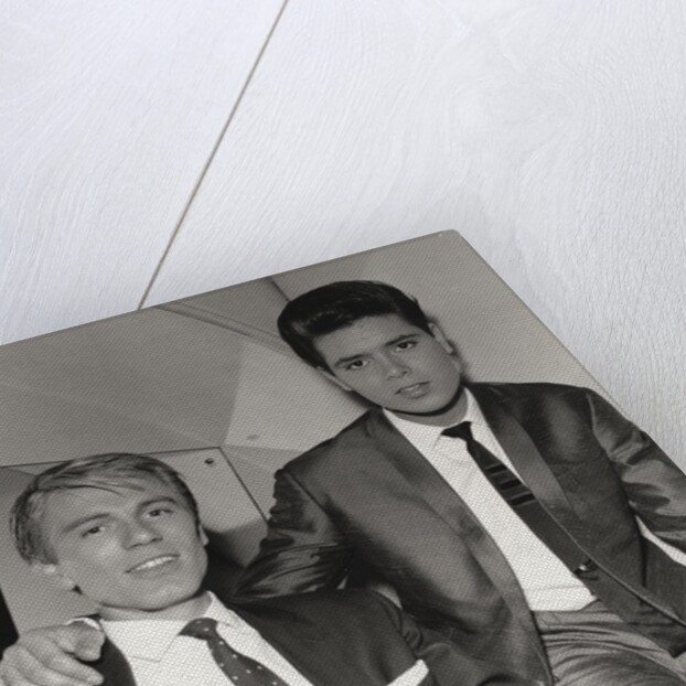 Adam Faith with Cliff Richard by Harry Hammond