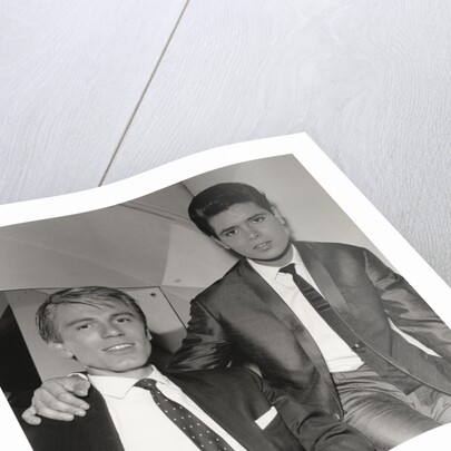 Adam Faith with Cliff Richard by Harry Hammond