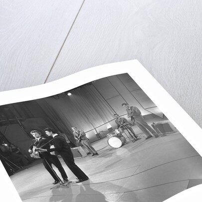 Everly Brothers on TV, backed by Buddy Holly's group The Crickets by Harry Hammond