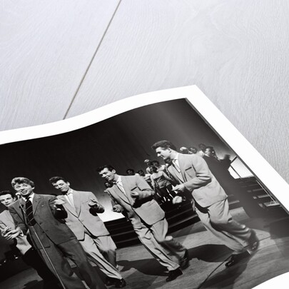 The Dallas Boys with Tommy Steele by Harry Hammond