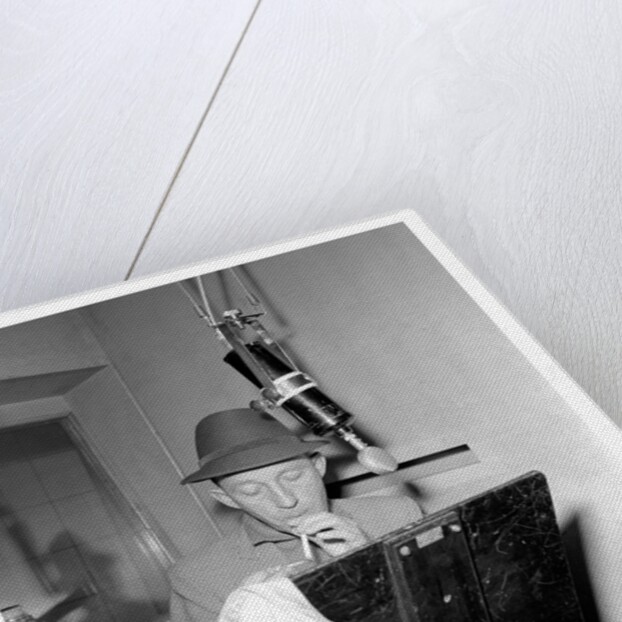 Bing Crosby, recording session at Decca Studios by Harry Hammond