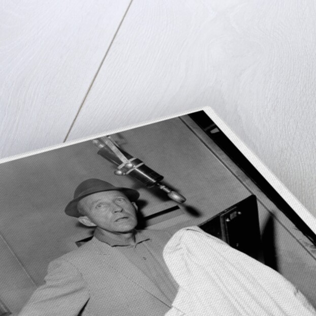 Bing Crosby, recording session at Decca Studios by Harry Hammond
