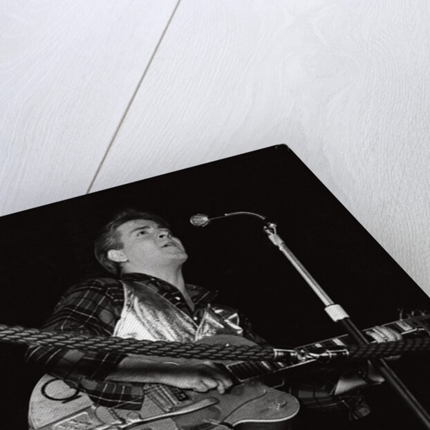 Eddie Cochran with Brian Bennett on drums by Harry Hammond