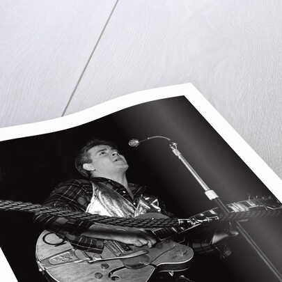 Eddie Cochran with Brian Bennett on drums by Harry Hammond