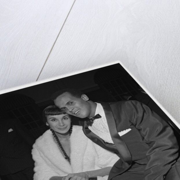 Harry Belafonte with his wife at Gaumont State by Harry Hammond