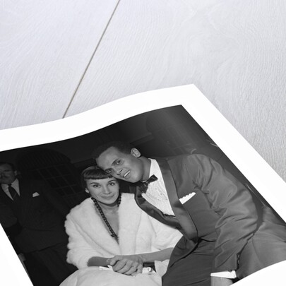 Harry Belafonte with his wife at Gaumont State by Harry Hammond