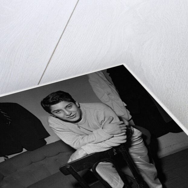 Paul Anka in dressing room by Harry Hammond