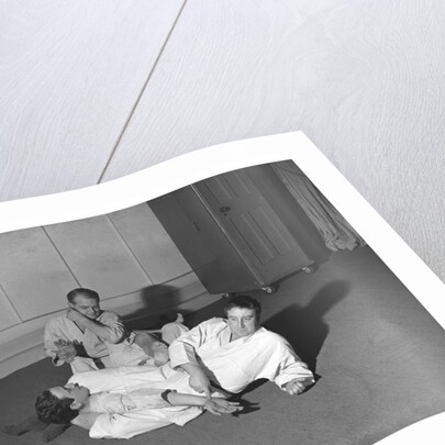 Peter Sellers having Judo lessons by Harry Hammond