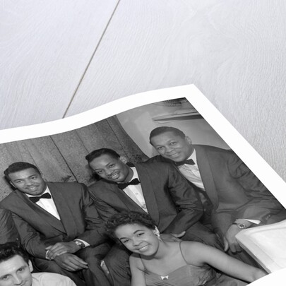 The Platters with Lonnie Donegan by Harry Hammond