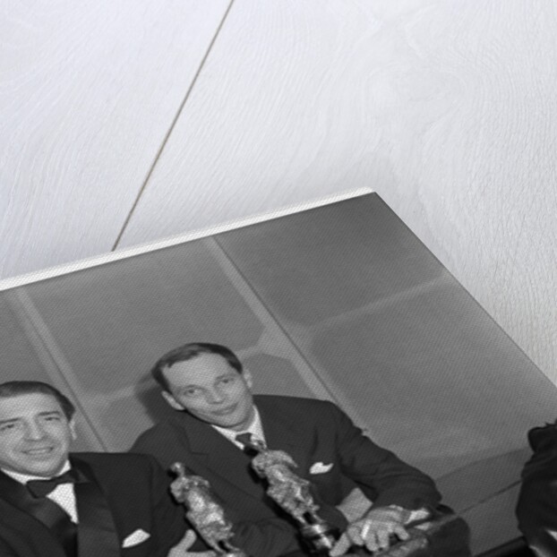 Mantovani and Johnny Dankworth with their awards by Harry Hammond