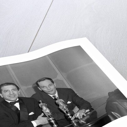 Mantovani and Johnny Dankworth with their awards by Harry Hammond
