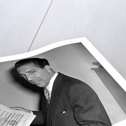 Mantovani with award by Harry Hammond