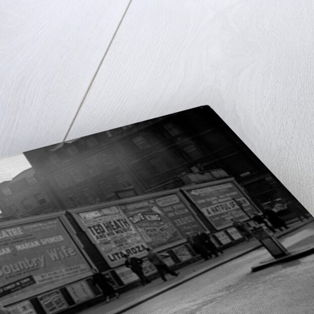 Billboards advertising concerts in London by Harry Hammond