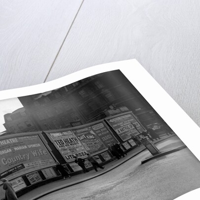 Billboards advertising concerts in London by Harry Hammond