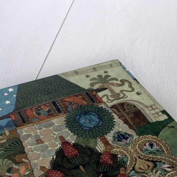 Ornate Flowers in a Garden by Ivan Iakovlevich Bilibin