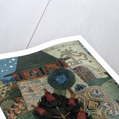 Ornate Flowers in a Garden by Ivan Iakovlevich Bilibin