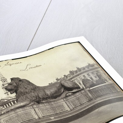 Stone Lion, Trafalgar Square, London by Francis Frith & Co.