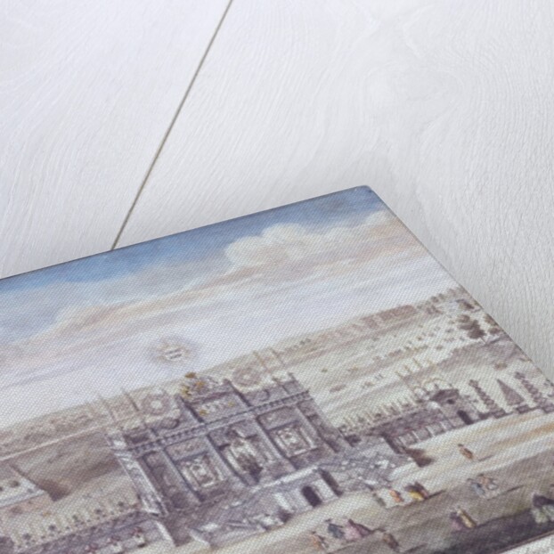 A Perspective View of The Magnificent Structure erected in Green Park for The Royal Fireworks by Unknown