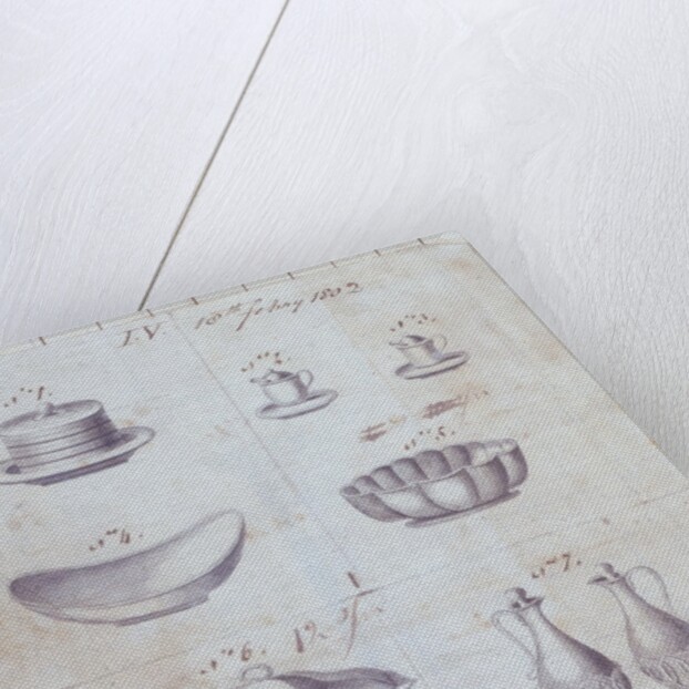 Pages from the Original Drawing Book of the Leeds Pottery manufacturers Hartley & Green by Anonymous