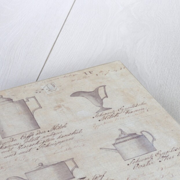 Pages from the Original Drawing Book of the Leeds Pottery manufacturers Hartley & Green by Anonymous