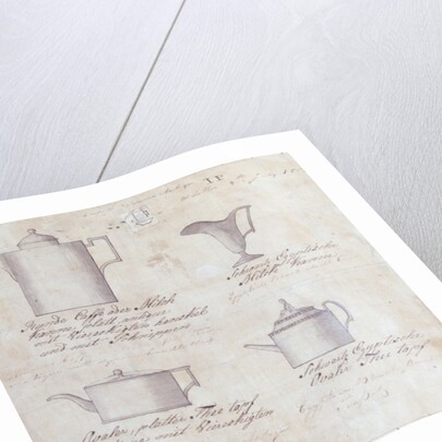 Pages from the Original Drawing Book of the Leeds Pottery manufacturers Hartley & Green by Anonymous