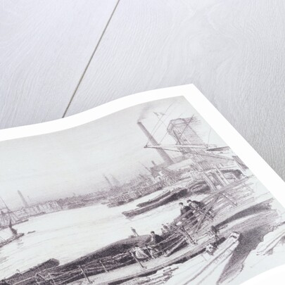 A View on the Thames below London Bridge by Thomas Robert Way