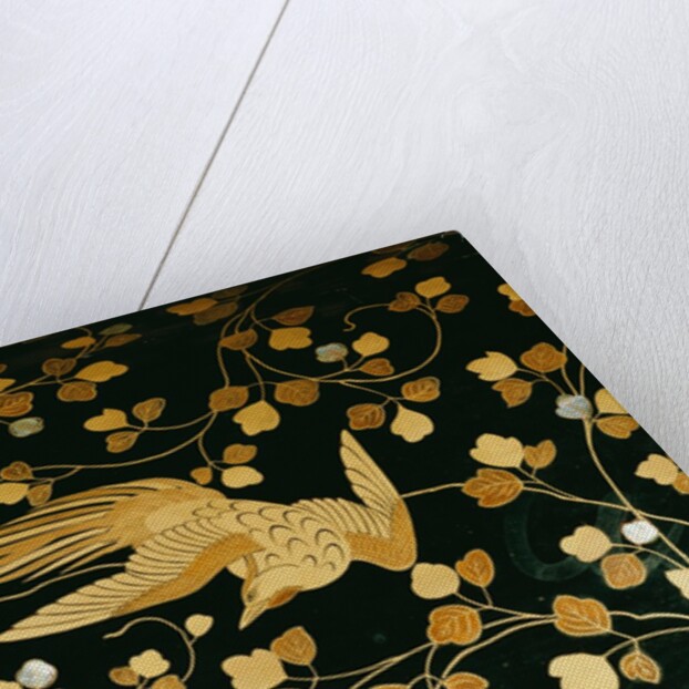 Phoenix, detail inside the lid of a coffer. Japan, 16th-17th century by Anonymous