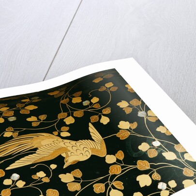 Phoenix, detail inside the lid of a coffer. Japan, 16th-17th century by Anonymous