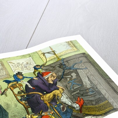 The Blue Devils..!! by George Cruikshank