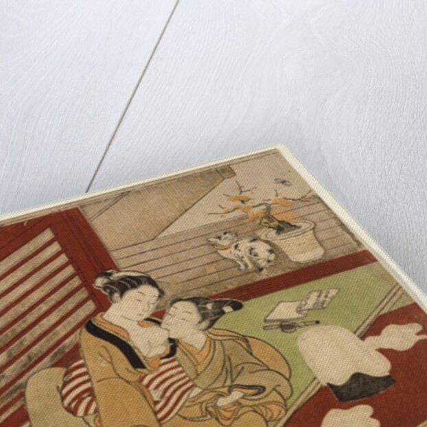 Love Interrupts The Making of Silk by Isoda Koryûsai