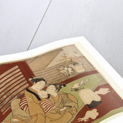 Love Interrupts The Making of Silk by Isoda Koryûsai