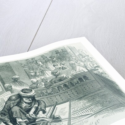An Egyptian turner at work in the Paris Exhibitio by Anonymous