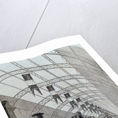 The interior view of one of the galleries at the Exposition de l'Industrie Universelle by Anonymous