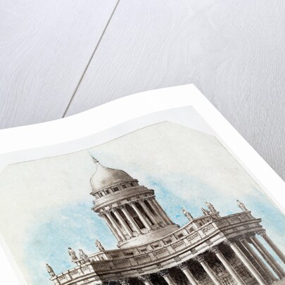 Architectural design for a building in classical style by Samuel Huggins