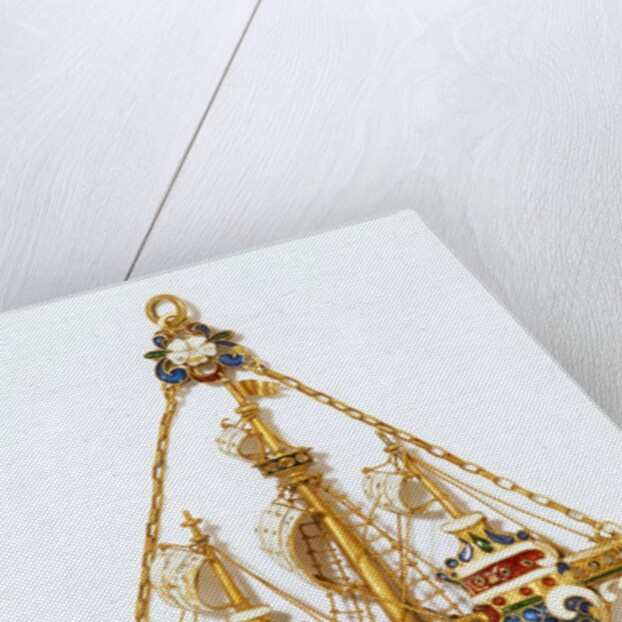 Three-masted ship pendant by Vasters