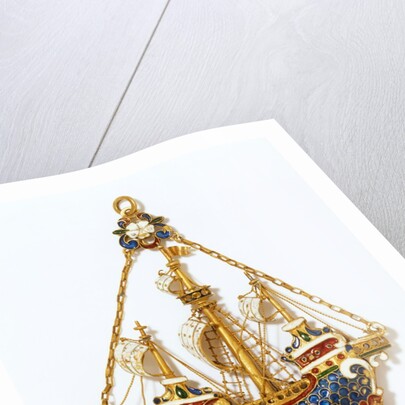 Three-masted ship pendant by Vasters