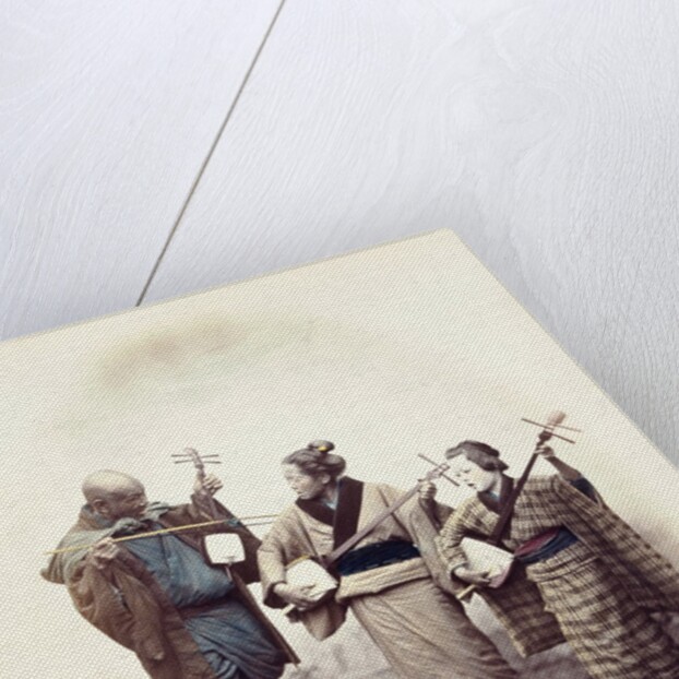 Street musicians by Felice Beato