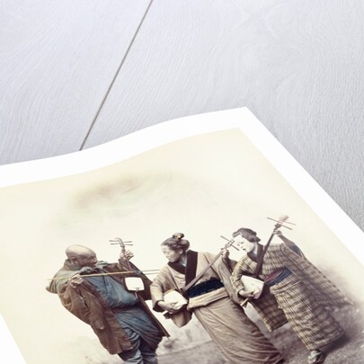 Street musicians by Felice Beato