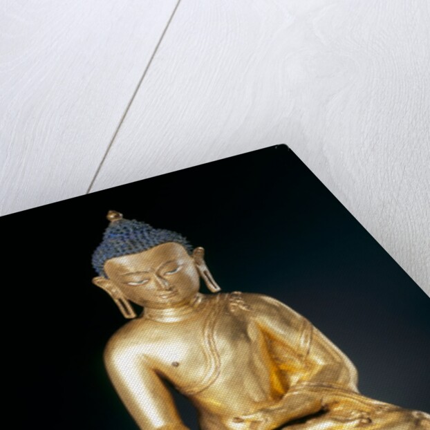Seated figure of the Buddha Sakayamuni. Tibet, 16th century by Unknown