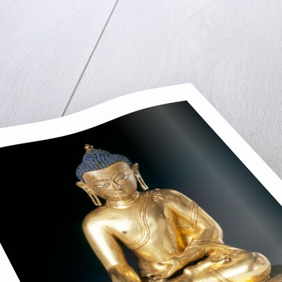 Seated figure of the Buddha Sakayamuni. Tibet, 16th century by Unknown