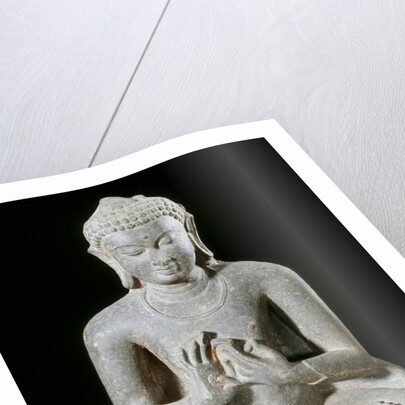 Figure of a seated Buddha. Bodhgaya, India, 9th-11th century by Unknown