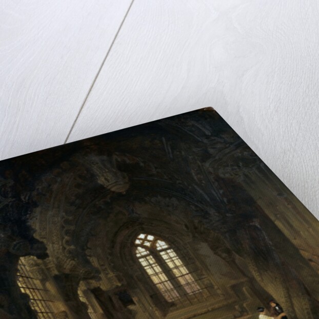 Entrance to The Crypt of Rosslyn Chapel by David Roberts