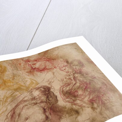 Heads of Angels, drawings of Virgin and Child by Giulio Cesare Procaccini