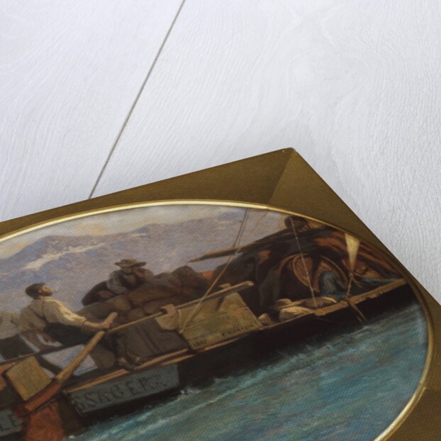 Luggage Boat on Lake Geneva by Francois Bocion