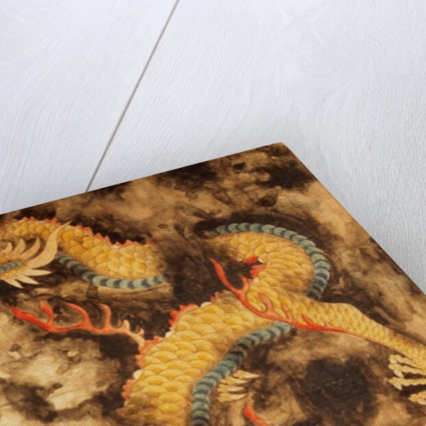 Dragon Amongst Clouds Chasing The Flaming Pearl. Korea, 19th century by Unknown