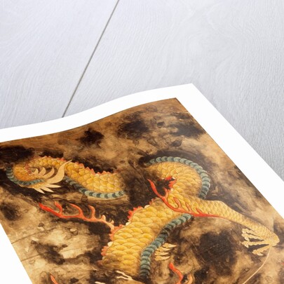 Dragon Amongst Clouds Chasing The Flaming Pearl. Korea, 19th century by Unknown